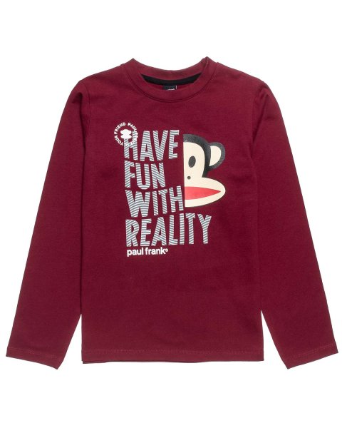Long sleeve top Paul Frank with embossed design (6-14 years)