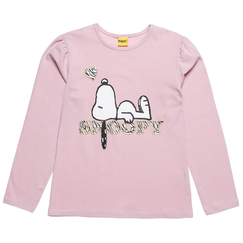 Long sleeve top Snoopy with glitter details (6-14 years)