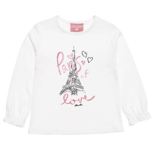 Long sleeve top with glitter details (12 months-5 years)