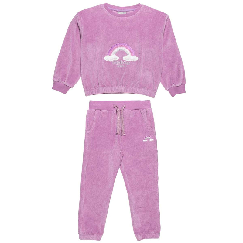 Tracksuit velour with fluffy details (12 months-5 years)