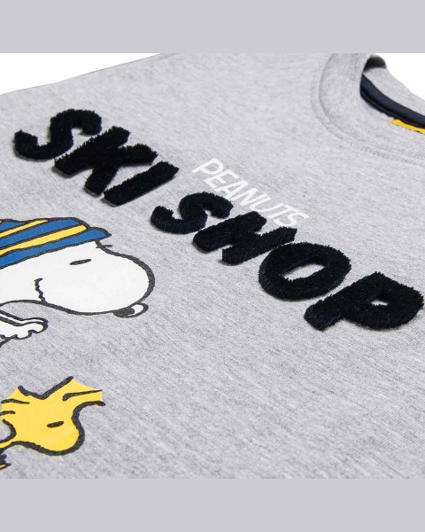 Long sleeve top Snoopy with embossed elements (18 months-8 years)