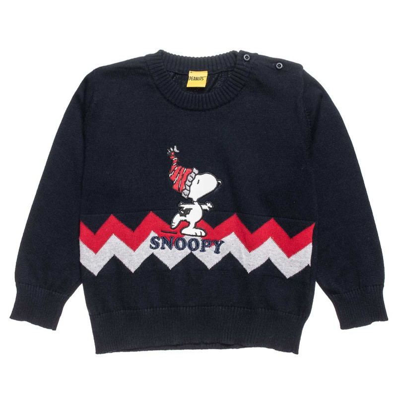 Πουλόβερ Snoopy με κέντημα (12 μηνών-8 ετών)