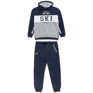 Tracksuit cotton fleece blend Moovers with embossed design (6-16 years)
