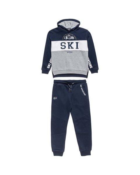 Tracksuit cotton fleece blend Moovers with embossed design (6-16 years)