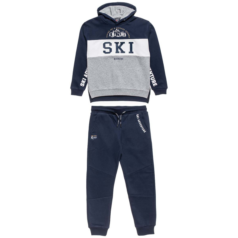 Tracksuit cotton fleece blend Moovers with embossed design (6-16 years)