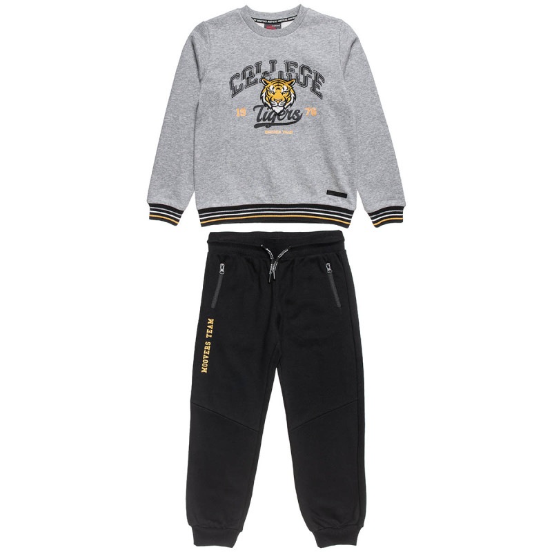 Tracksuit cotton fleece blend Moovers with embroidery (6-14 years)