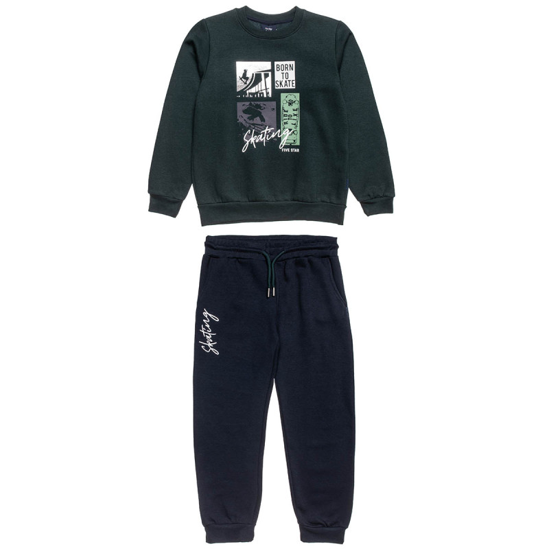 Tracksuit cotton fleece blend Five Star with foil details (6-16 years)