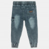 Denim pants with drawstring elastic at waistband (12 months-5 years)