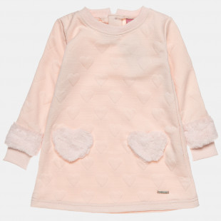Dress with faux fur detaisl (12 months-5 years)