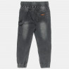 Denim pants with drawstring elastic at waistband (6-16 years)