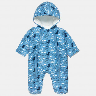 Pramsuit with dinosaurs (1-12 months)