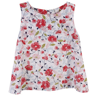 Top with floral pattern (6-14 years)
