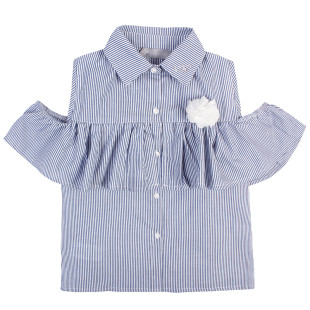 Shirt with ruffles (6-14 years)