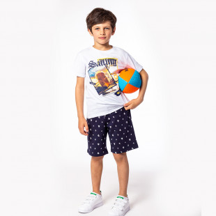 Set Moovers t-shirt and shorts with print (6-14 years)