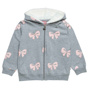 Zip hoodie with metallic thread (12 months-5 years)