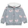 Zip hoodie with metallic thread (12 months-5 years)