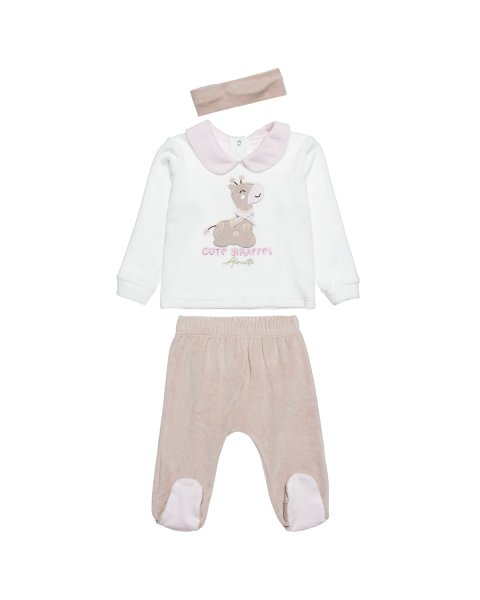 Set velour Tender Comforts with headband (3-12 months)