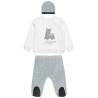 Set velour Tender Comforts with beanie (3-12 months)