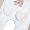 Pramsuit velour Tender Comforts with embroidery (1-12 months)
