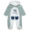 Pramsuit velour Tender Comforts with embroidery (1-12 months)