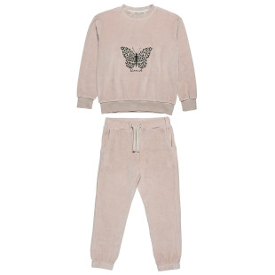 Tracksuit velour with embroidery (6-14 years)