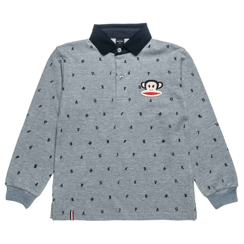 Long sleeve pique Paul Frank top with embroidery (6-14 years)