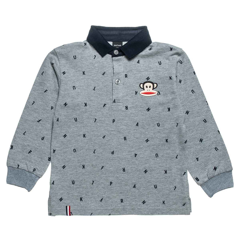 Long sleeve pique Paul Frank top with embroidery (12 months-5 years)