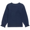 Long sleeve top with velour bow (18 months-5 years)
