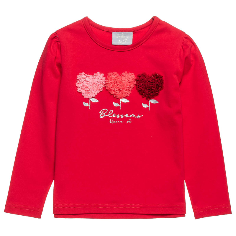 Long sleeve top with waffle elements (18 months-5 years)