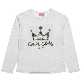 Long sleeve top with embossed design (6-16 years)