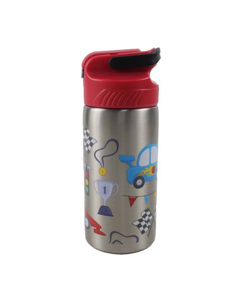 Stainless steel water bottle with straw 500ml