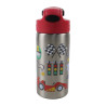 Stainless steel water bottle with straw 500ml