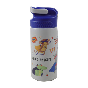 Παγούρι ανοξείδωτο με καλαμάκι 500ml