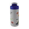 Stainless steel water bottle with straw 500ml