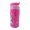 Stainless steel water bottle with straw 500ml