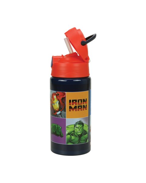 Παγούρι αλουμινίου με καλαμάκι Avengers 500ml
