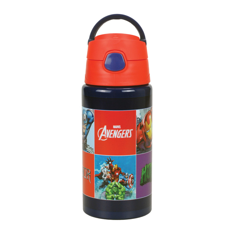 Παγούρι αλουμινίου με καλαμάκι Avengers 500ml