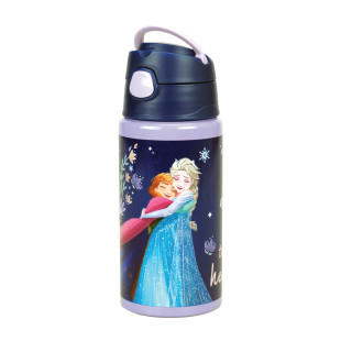 Παγούρι αλουμινίου με καλαμάκι Frozen 500ml