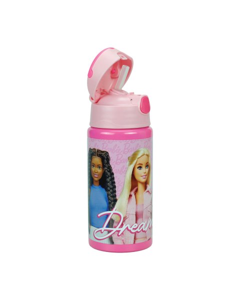 Παγούρι αλουμινίου με καλαμάκι Barbie 500ml