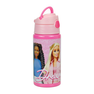 Παγούρι αλουμινίου με καλαμάκι Barbie 500ml