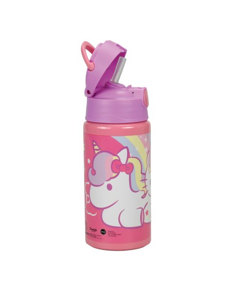 Aluminum water bottle with straw Hello Kitty 500ml