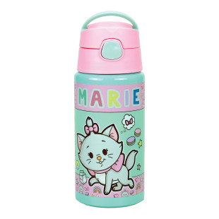 Παγούρι αλουμινίου με καλαμάκι Disney Marie 500ml