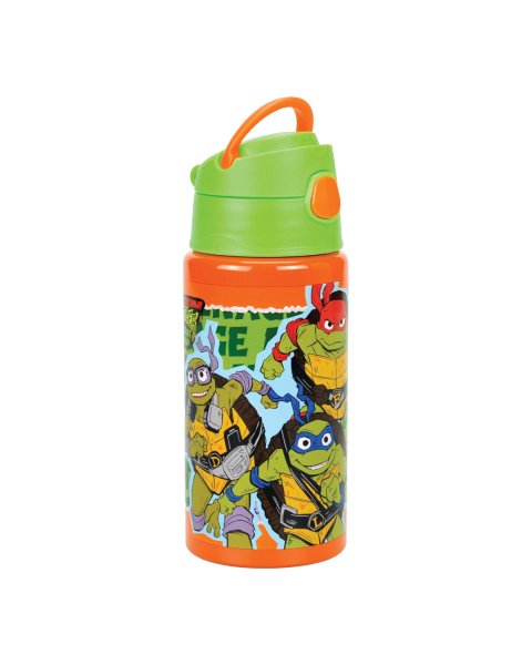 Aluminum water bottle with straw Ninja Turtles 500ml