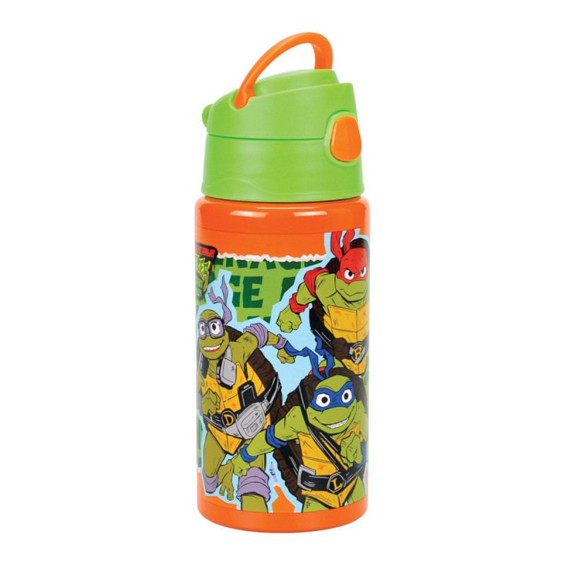Παγούρι αλουμινίου με καλαμάκι Ninja Turtles 500ml