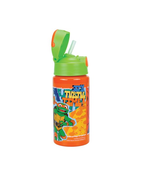 Aluminum water bottle with straw Ninja Turtles 500ml