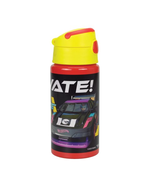Aluminum water bottle with straw Hot Wheels 500ml