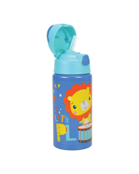 Aluminum water bottle with straw Fisher-Price 500ml