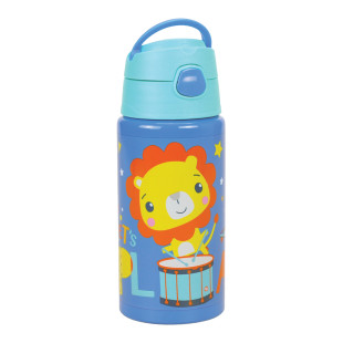 Aluminum water bottle with straw Fisher-Price 500ml