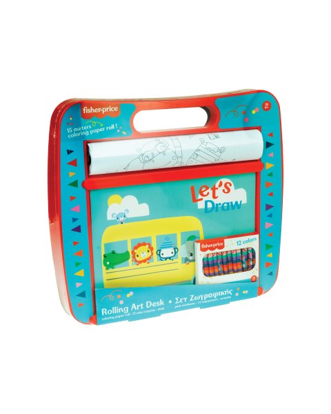 Σετ ζωγραφικής με 12 κηρομπογιές Fisher-Price (3+ ετών)