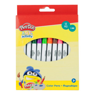 Σετ μαρκαδόρων 12τμχ πλενόμενοι Play-Doh (3+ ετών)